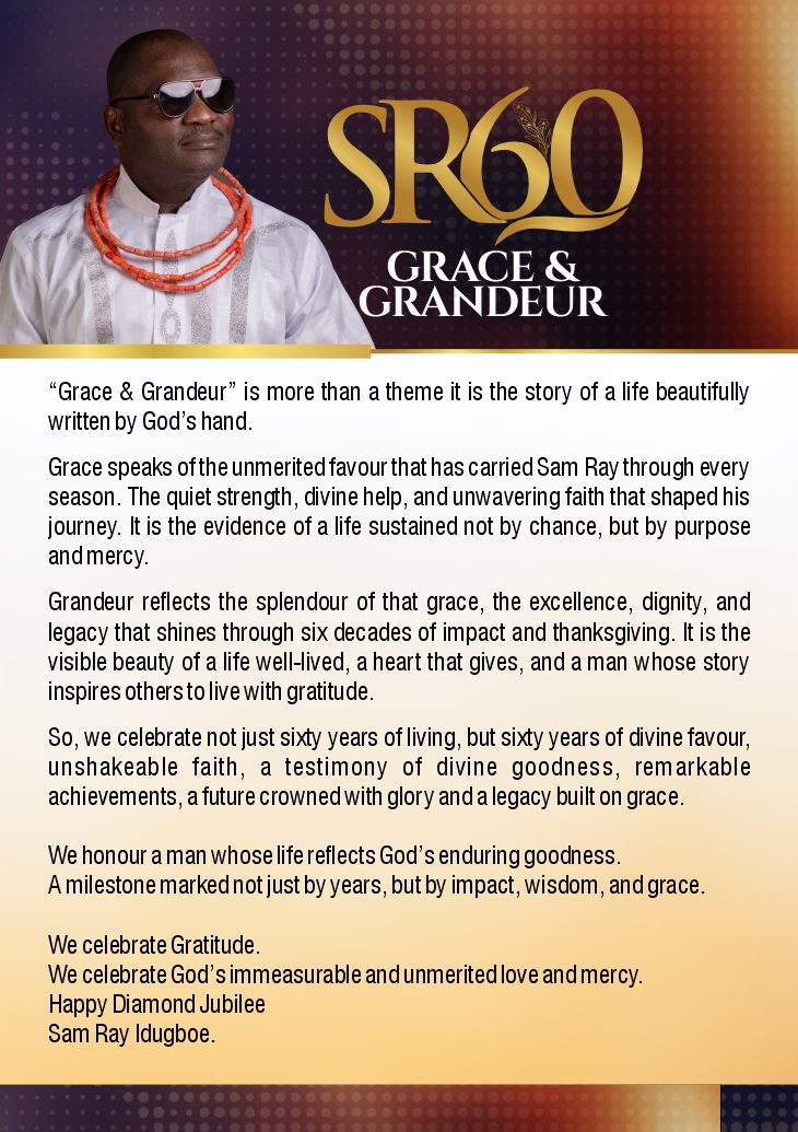 SR60 Grace & Grandeur - Sam Ray 60th Birthday